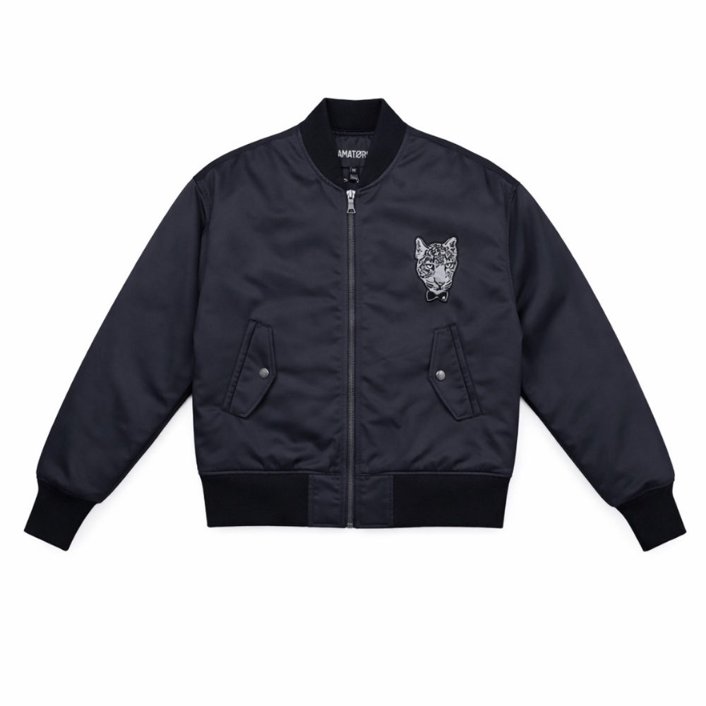 AMATOR BOBBY BOMBER JACKET NAVY SIZE US M / IT 42 "NWT"